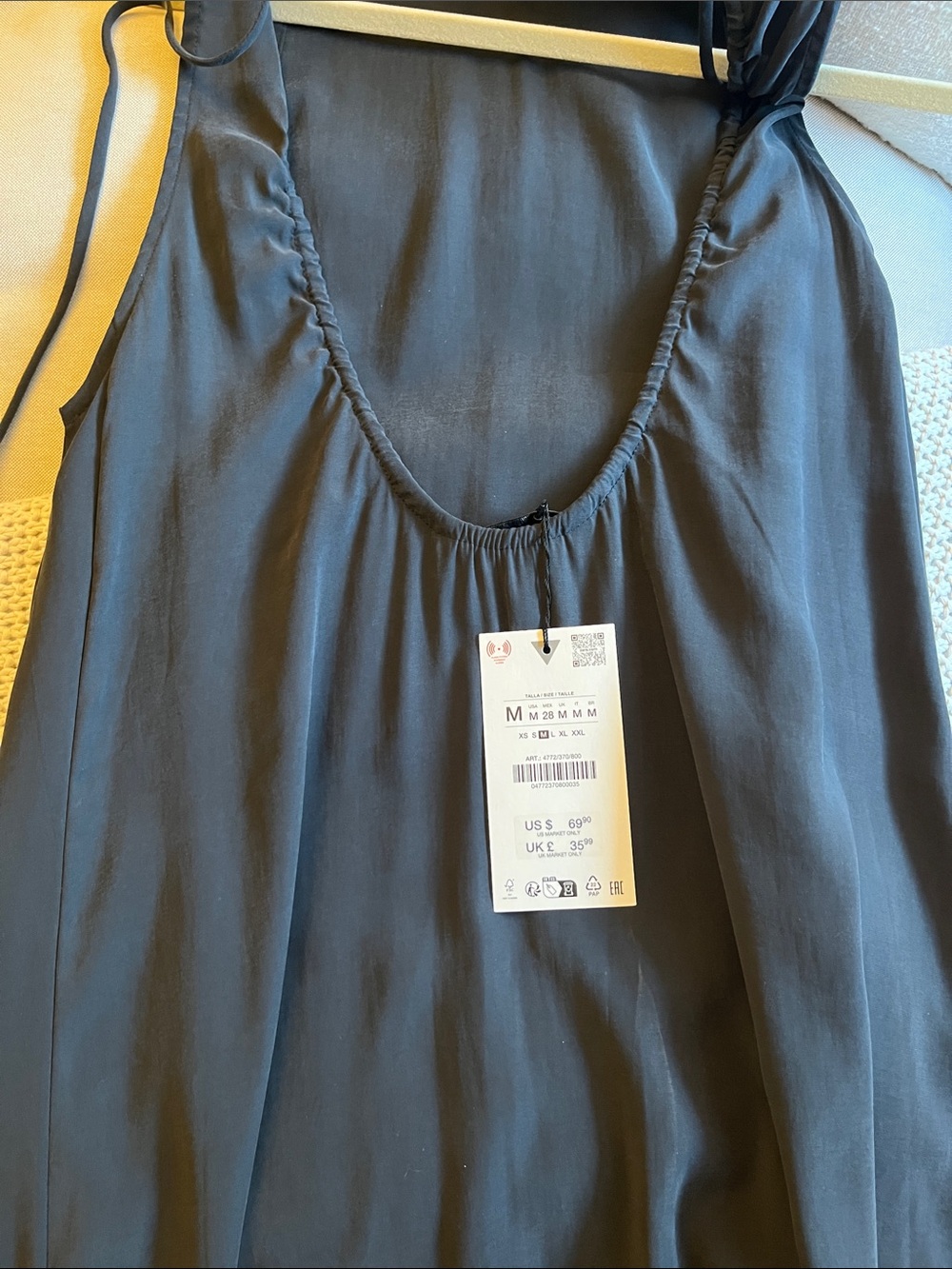 Zara Flowy Black Maxi Dress - Picture 7 of 7